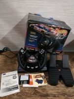 Vintage 1997 Hot Wheels Racing Wheel and Pedals for IBM-PC- Ultimate Per4mer Mattel