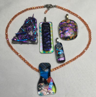 Five Amazing Dichroic Glass Pendants