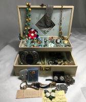 Vintage Jewelry Box Fully Loaded