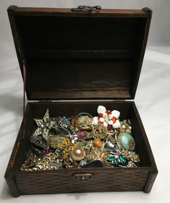 Chest of Jewelry For Parts Repairs