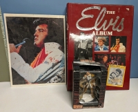 Elvis Collectibles.- Print, Hardcover and Ornament
