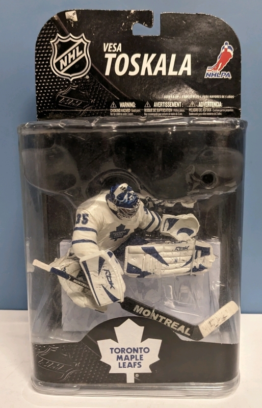 Vesa Toskala Toronto Maple Leafs Collectible Figure.