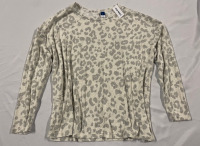 NEW Old Navy Animal Print Long Sleeve Shirt Size Large