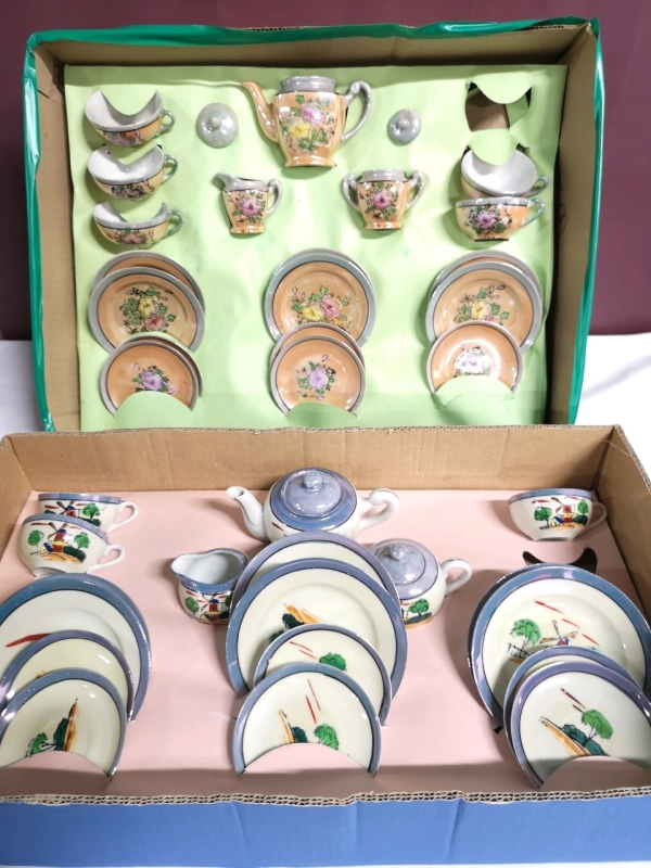 2 Vintage Kids Tea Sets - Made In Japan