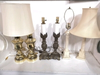 3 Pairs of Vintage Table Lamps