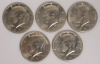 1971 USA Kennedy Half Dollar Coins , Five (5) Coins . High Grade to Uncirculated