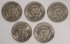 1971 USA Kennedy Half Dollar Coins , Five (5) Coins . High Grade to Uncirculated - 3