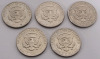 1971 USA Kennedy Half Dollar Coins , Five (5) Coins . High Grade to Uncirculated - 4