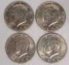 1972 USA Kennedy Half Dollar Coins , Four (4) Coins . High Grade to Uncirculated