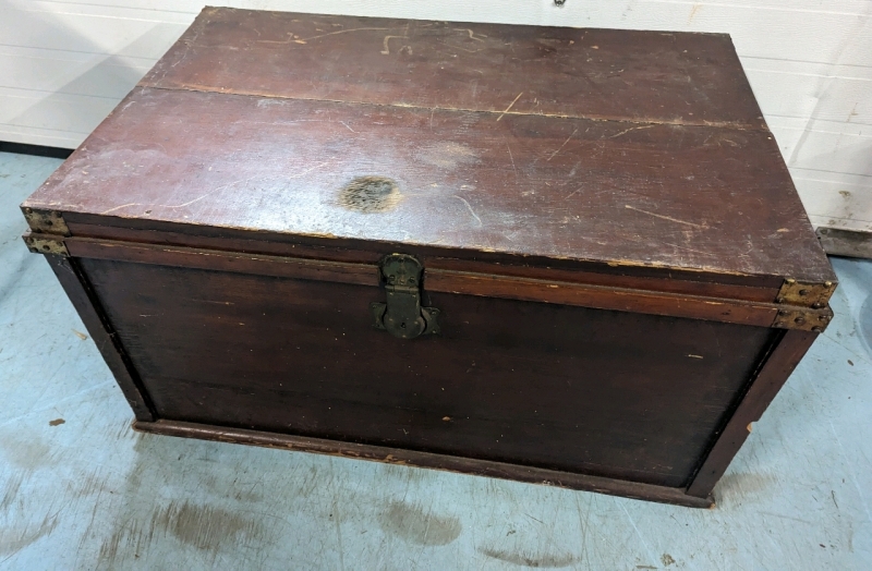 Vintage Wooden Chest.