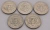 1974 USA Kennedy Half Dollar Coins , Five (5) Coins . High Grade to Uncirculated - 4