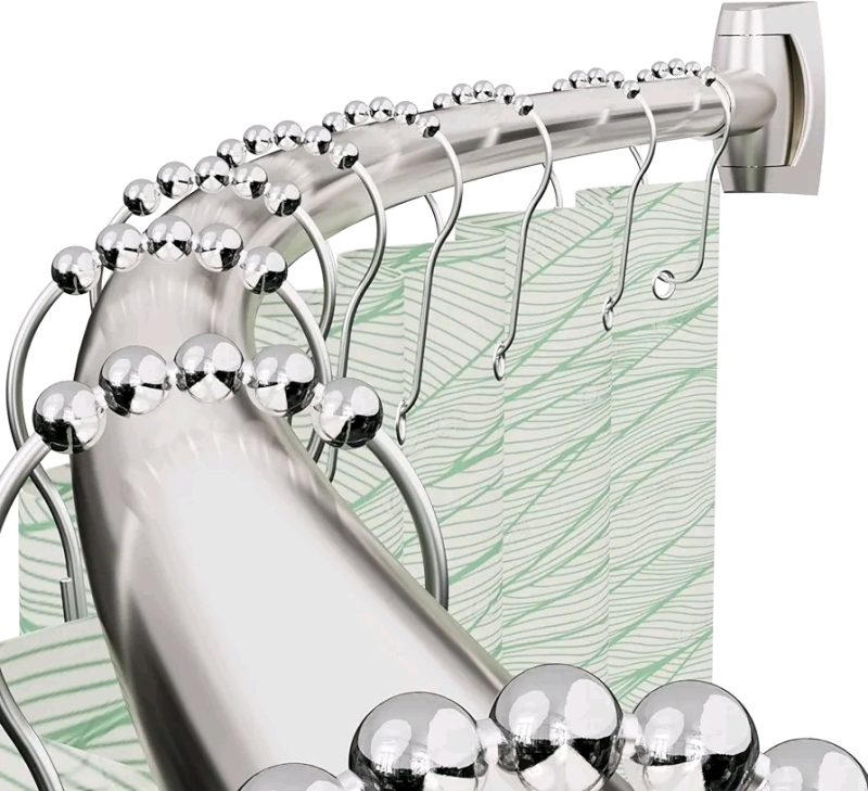 Bonpally Curved Shower Curtain Rod.