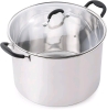 New - McSunley Water Bath Canner w/Glass Lid, Induction Capable, 21.5Qt, Stainless Steel - 2