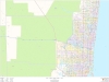 HUGE 48" x 36" Broward County, Florida Laminated Wall Map from Map Sherpa