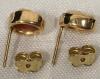 10K Yellow Gold Shell Cameo Stud Earrings - 3