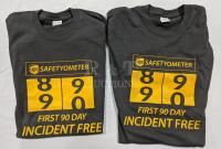 2 New UPS 90 Day Accident Free T-Shirt. Medium.