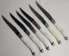 Ten (10) Various Size Kitchen Knives . Includes Set of 6 Laguiole Steak Knifes - 3