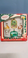 Vintage BRADFORD NOVELTY DINER CHRISTMAS ORNAMENTS.