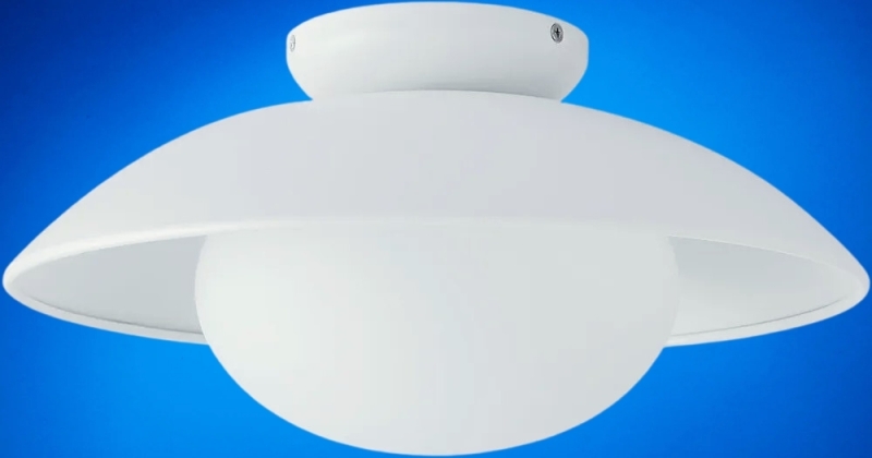 Pirxxiy Soft White Semi Flush Mount Ceiling Light Fixture 13"