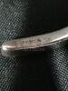 Hammered NAVAJO signed TERLIN Sterling Cuff Bracelet - 3