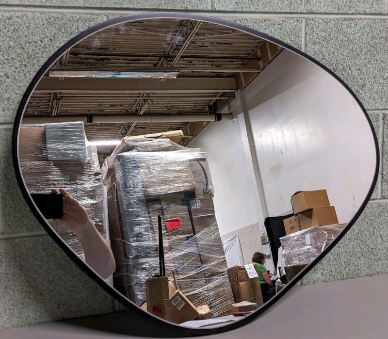 Irregular Shaped Wall Mirror.