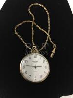 Cardinal 19 Jewels Windup Watch & Fob Chain