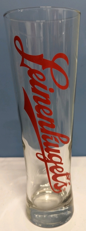 24 Libby Pinnacle Beer Glasses. Leininkugel's Logo