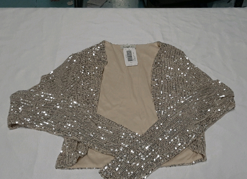 New Lovely Day Sequined Bolero Size S