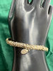 Three Bracelets and Watch Chain Signed Cookie Lee - 4