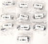 10 New Pairs Silver Tone Chunky Teardrop Earrings - 3