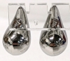 10 New Pairs Silver Tone Chunky Teardrop Earrings - 5