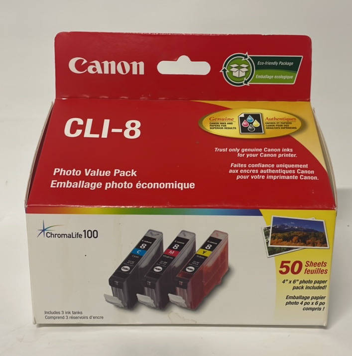 NEW Canon CLI-8 photo value pack