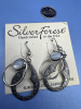 Anne Taylor Tagged Loft Pave Necklace MOP Dangle pierced Earrings - 2