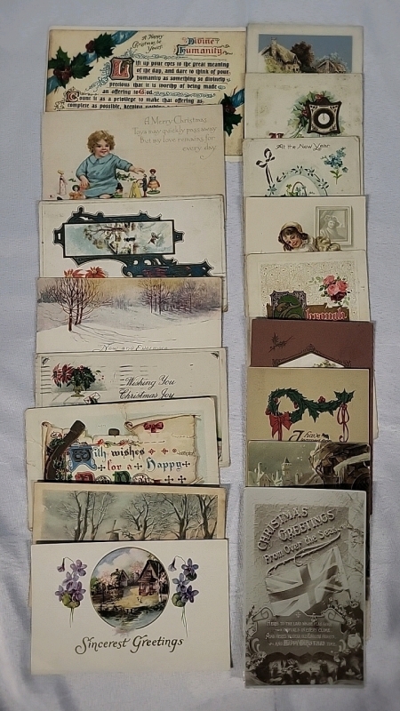 17 Antique - Vintage Christmas Postcards