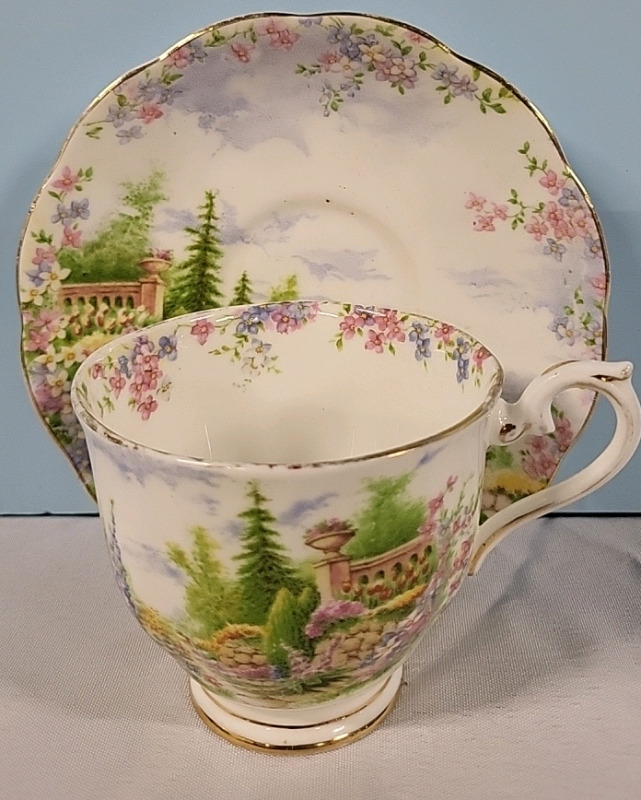 Royal Albert Kontish Rookery Bone China Cup & Saucer