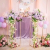 10 New Column Vases Wedding Centerpieces for Tables - 10 Pcs Metal Flower Stands - 2