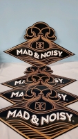 4 New Mad and Noisy Brewing Metal Signs - 23" Wide