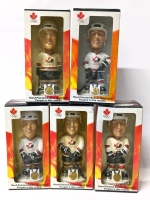 5 Vintage 2002 Bobble Dobbles Team Canada NHLPA Bobbleheads