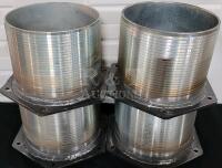 Custom Made 8" Diameter Hose Connector , Four (4) Connectors