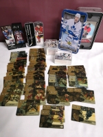 200+ NHL Hockey Trading Cards + Mini Sticks