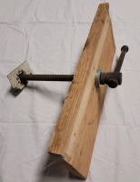 Large Woodworkers Vise with Steel Screw & Nut , Good Working Condition