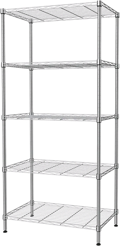 New - SINGAYE 5-Tier Steel Storage Rack Wire Shelving Unit