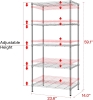 New - SINGAYE 5-Tier Steel Storage Rack Wire Shelving Unit - 2