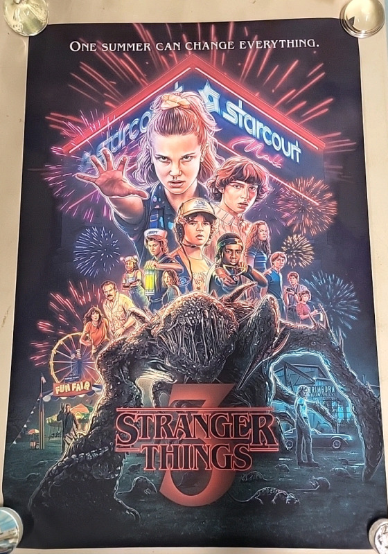 2 New Stranger Things Season 3 Posters - 24"×36"