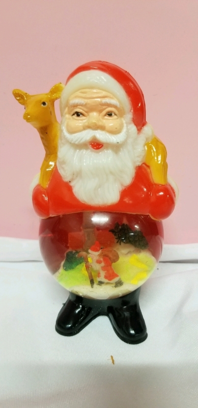 Rare vintage Santa Snow Globe HONG KONG