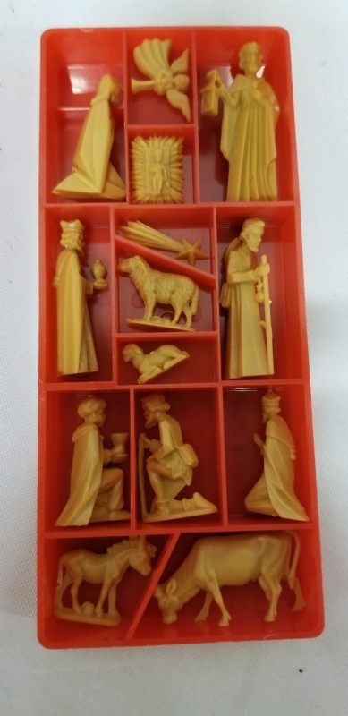 Vintage miniature WEST GERMANY Nativity set.