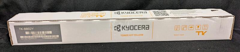 New Kyocera-Mita TK-8802Y Original Yellow Toner Cartridge