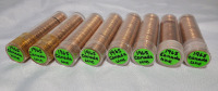 1965 Canadian Uncirculated Penny Rolls , Eight (8) Rolls