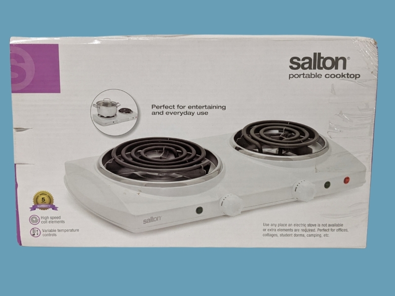 Salton Dual-Burner Portable Cooktop