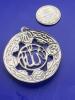 Estate Niello Silver Iraqi Pendant and figural Cuff Bracelet - 3